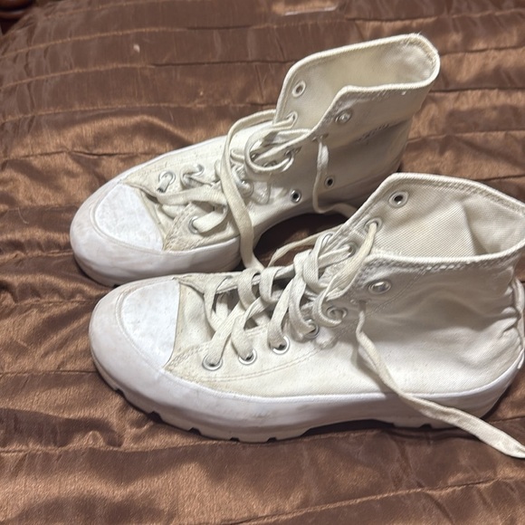 Converse White High Tops Lug Platform - Picture 2 of 5